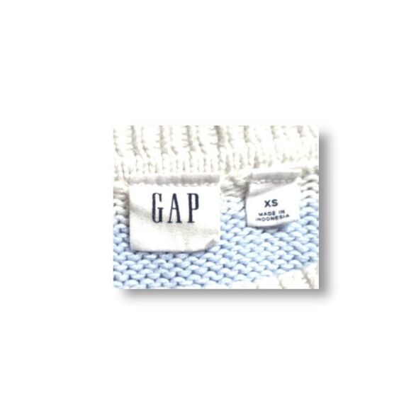 GAP Rainbow Stripe Knit Sweater Crewneck Pullover Oversized Preppy Academia XS - Picture 8 of 10